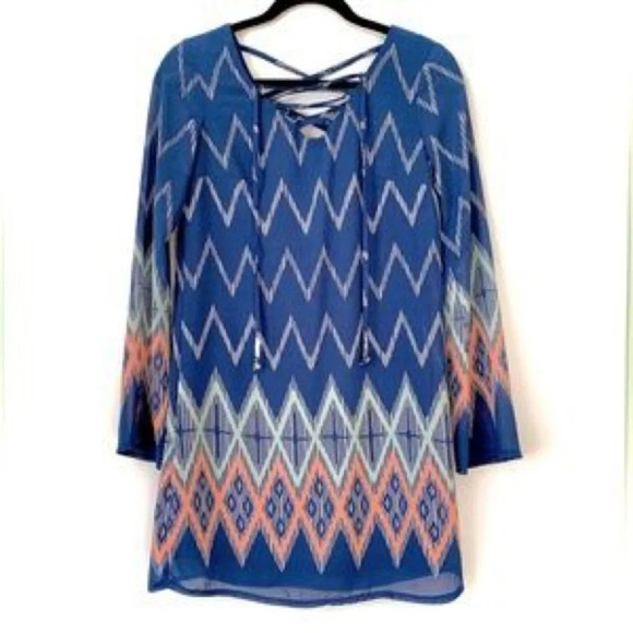 Xhilaration Chevron Dress - Picture 1 of 5